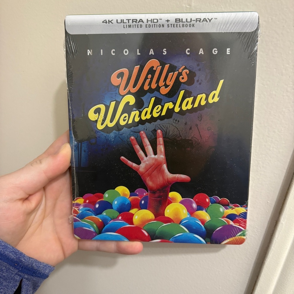 Willy's Wonderland Ultra HD Blu-ray Steelbook Limited Edition Nicholas Cage NEW
